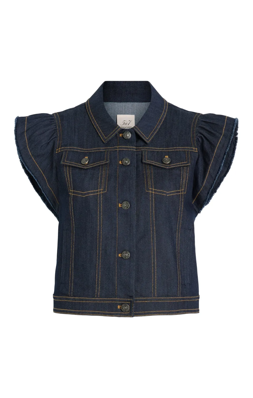 Jackets | Denim<Cinq à Sept Adley Vest Indigo