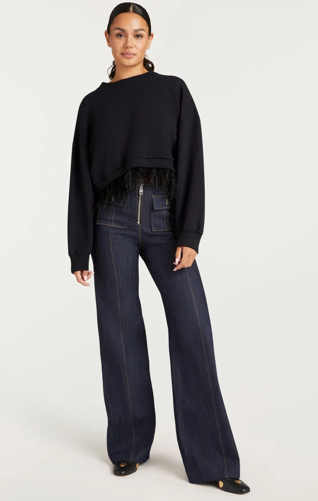 Sweaters & Knits | Sweaters & Knits<Cinq à Sept Albertine Sweatshirt Black