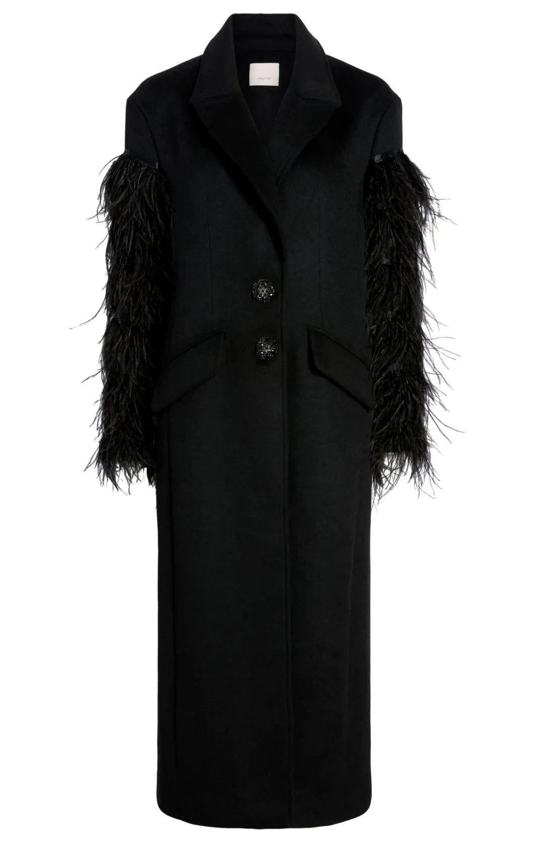 Outerwear<Cinq à Sept Ali Coat Black