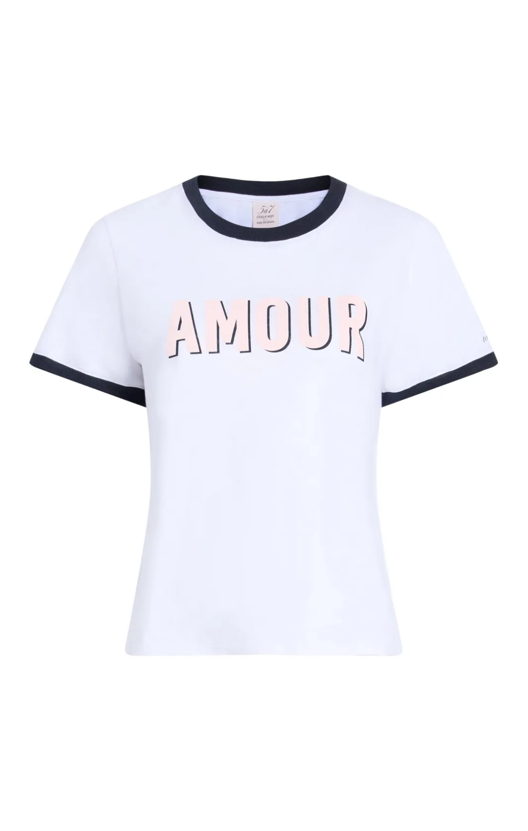 Tees & Pullovers<Cinq à Sept Amour Ringer Tee White