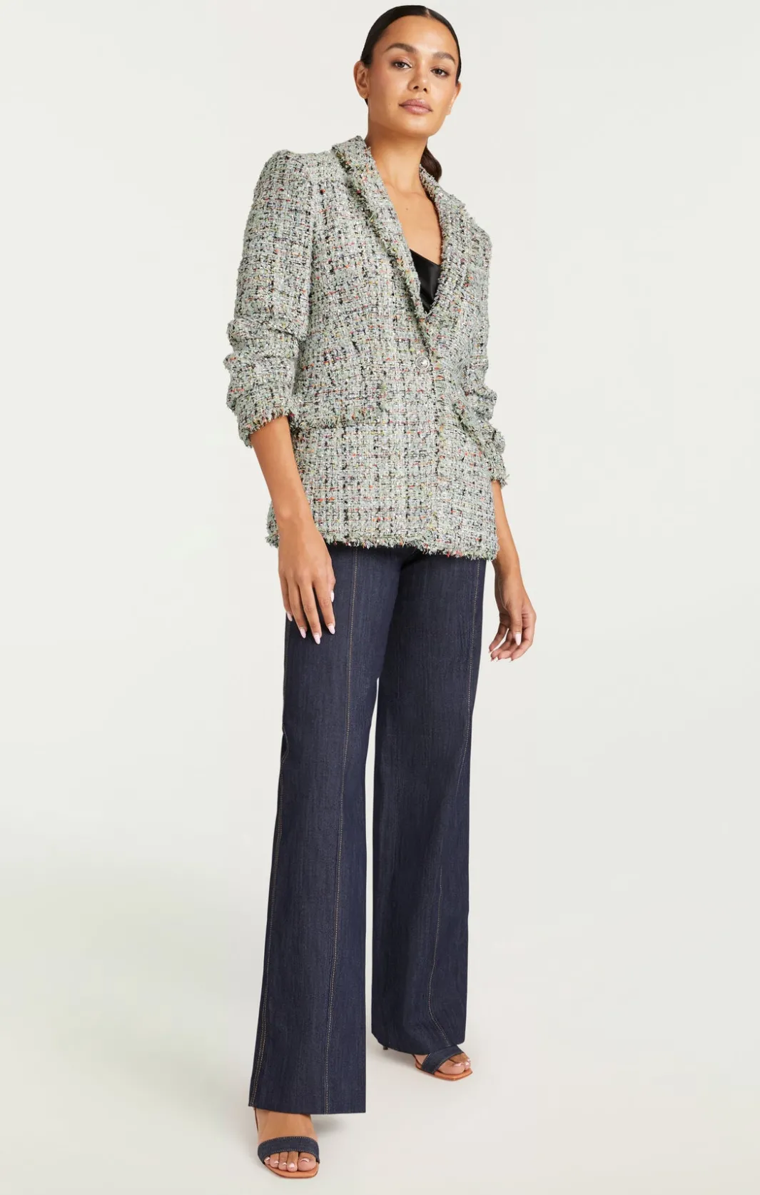 Blazers<Cinq à Sept Anya Boucle Khloe Blazer PatinaMulti