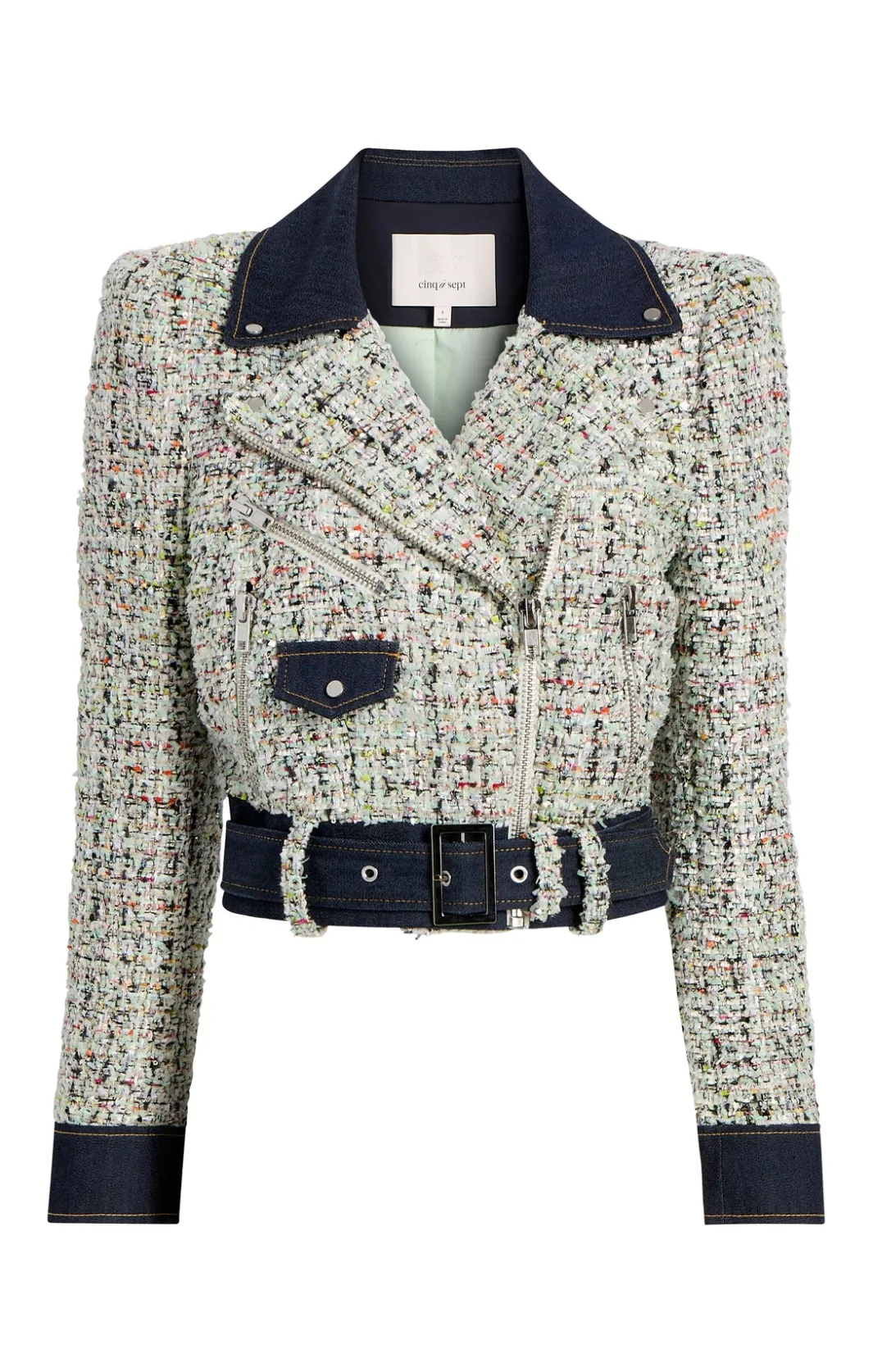 Jackets<Cinq à Sept Anya Boucle Zoe Jacket PatinaMulti