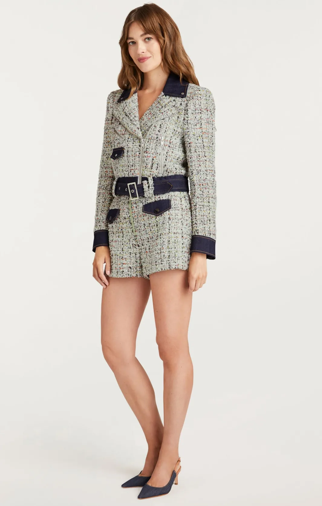 Jackets<Cinq à Sept Anya Boucle Zoe Jacket PatinaMulti