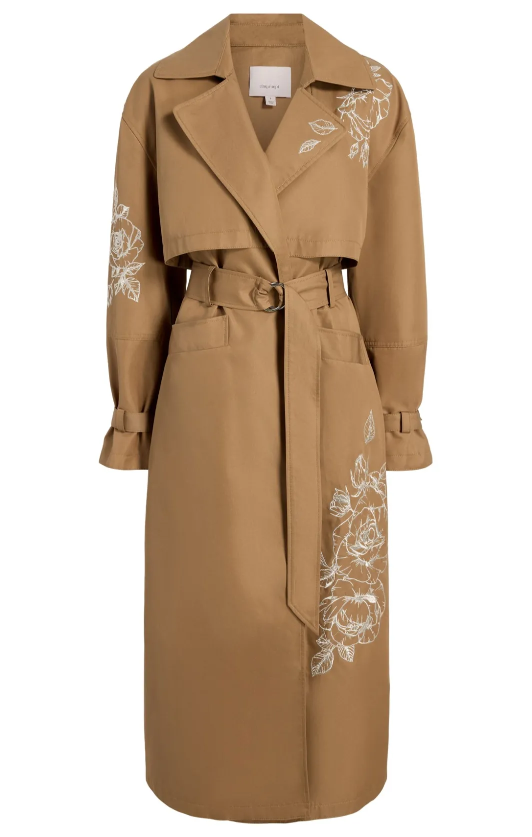 Jackets | Outerwear<Cinq à Sept Astrid Trench Khaki/Silver