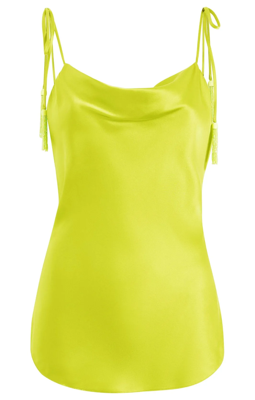 Tank Tops & Camisoles<Cinq à Sept Beaded Tassel Marta Cami KeyLime