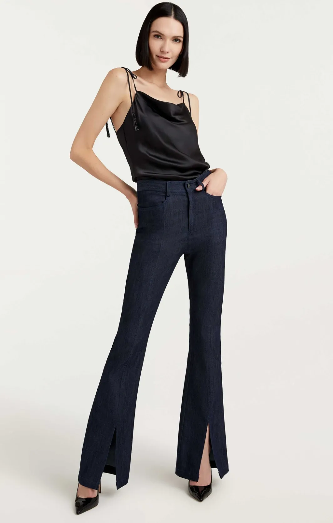 Tank Tops & Camisoles<Cinq à Sept Beaded Tassel Marta Cami Black