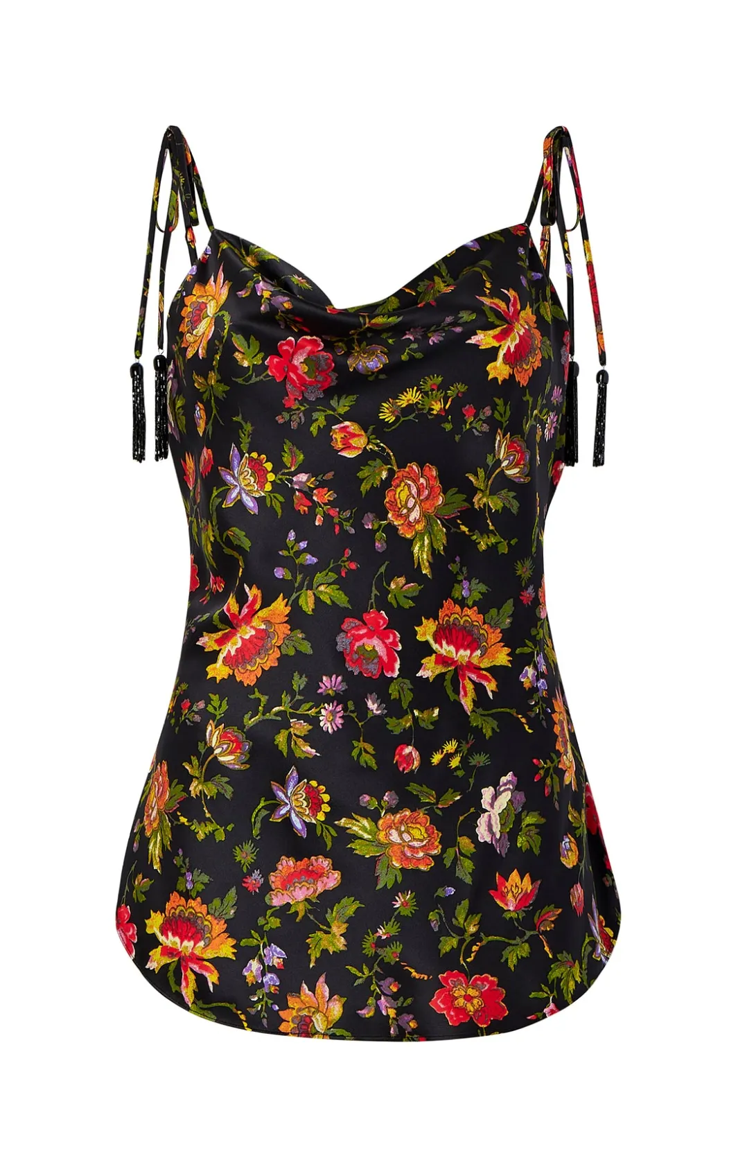 Tank Tops & Camisoles<Cinq à Sept Beaded Tassel Provence Marta Cami BlackMulti