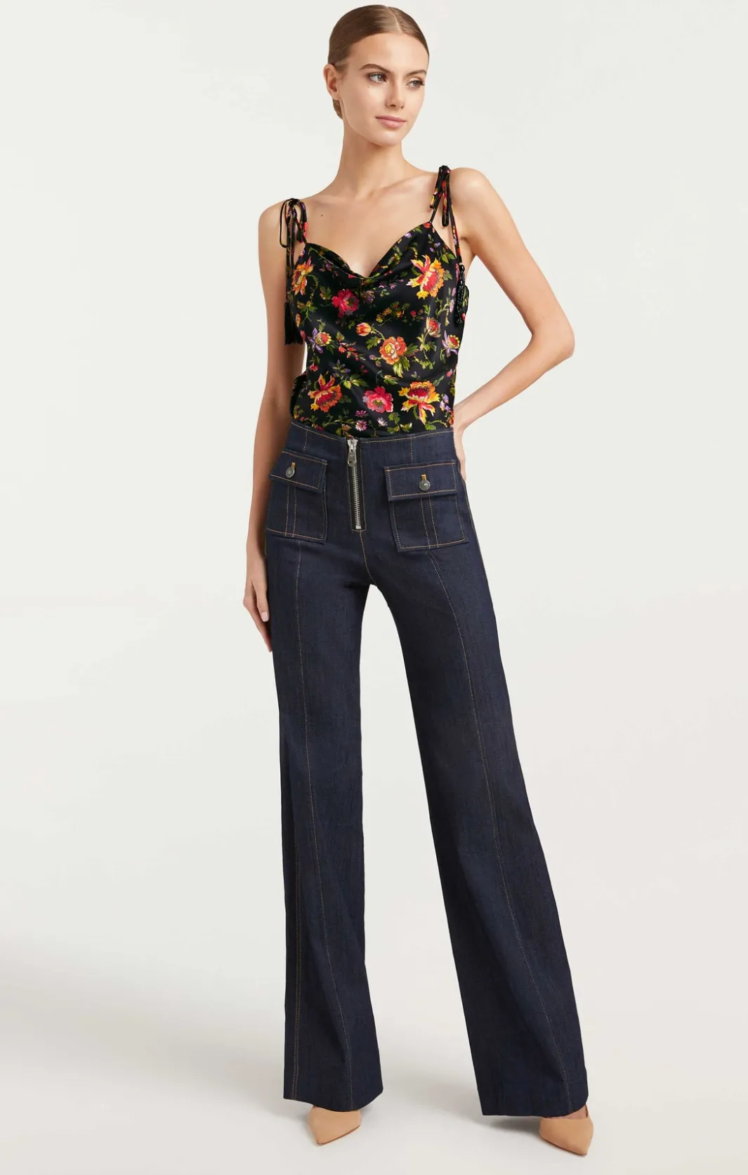 Tank Tops & Camisoles<Cinq à Sept Beaded Tassel Provence Marta Cami BlackMulti