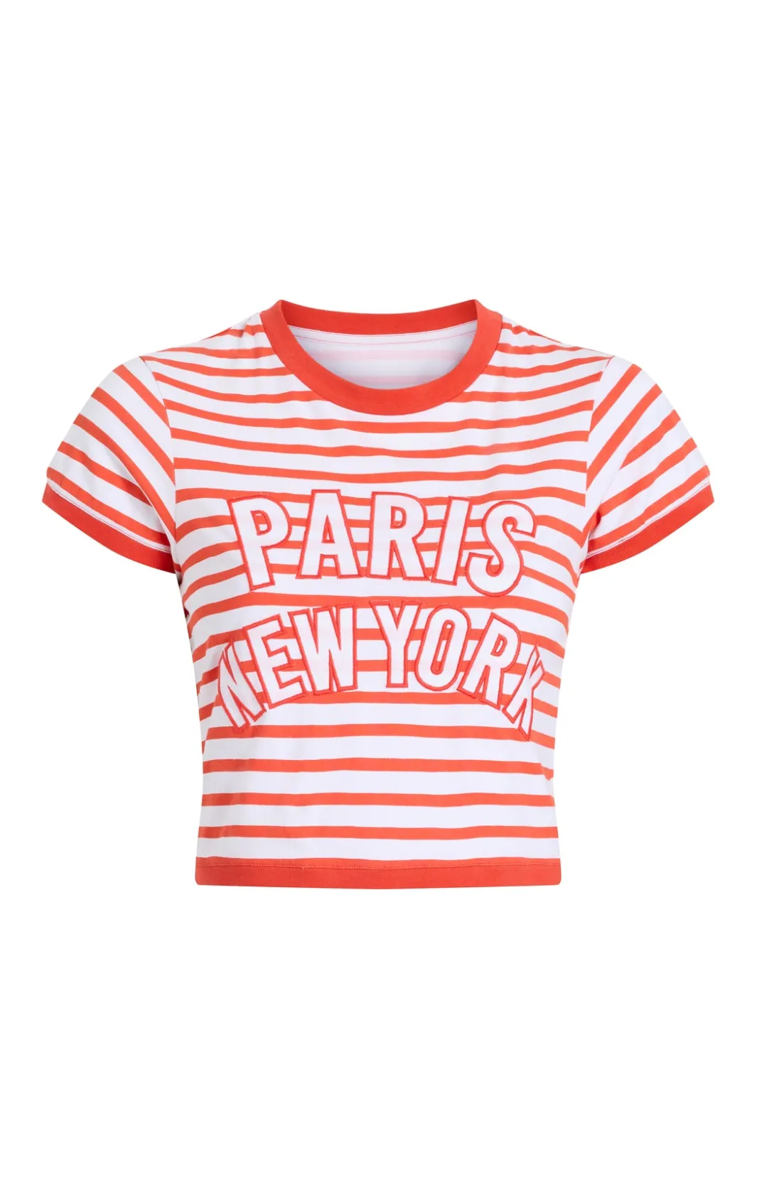 Tees & Pullovers<Cinq à Sept Becka Tee White/CherryTomato