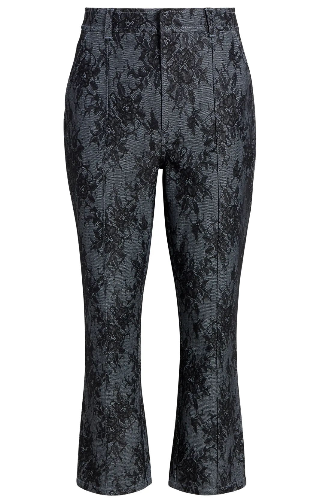 Pants<Cinq à Sept Bonded Lace Cropped Evelyn Pant LightIndigo/Black