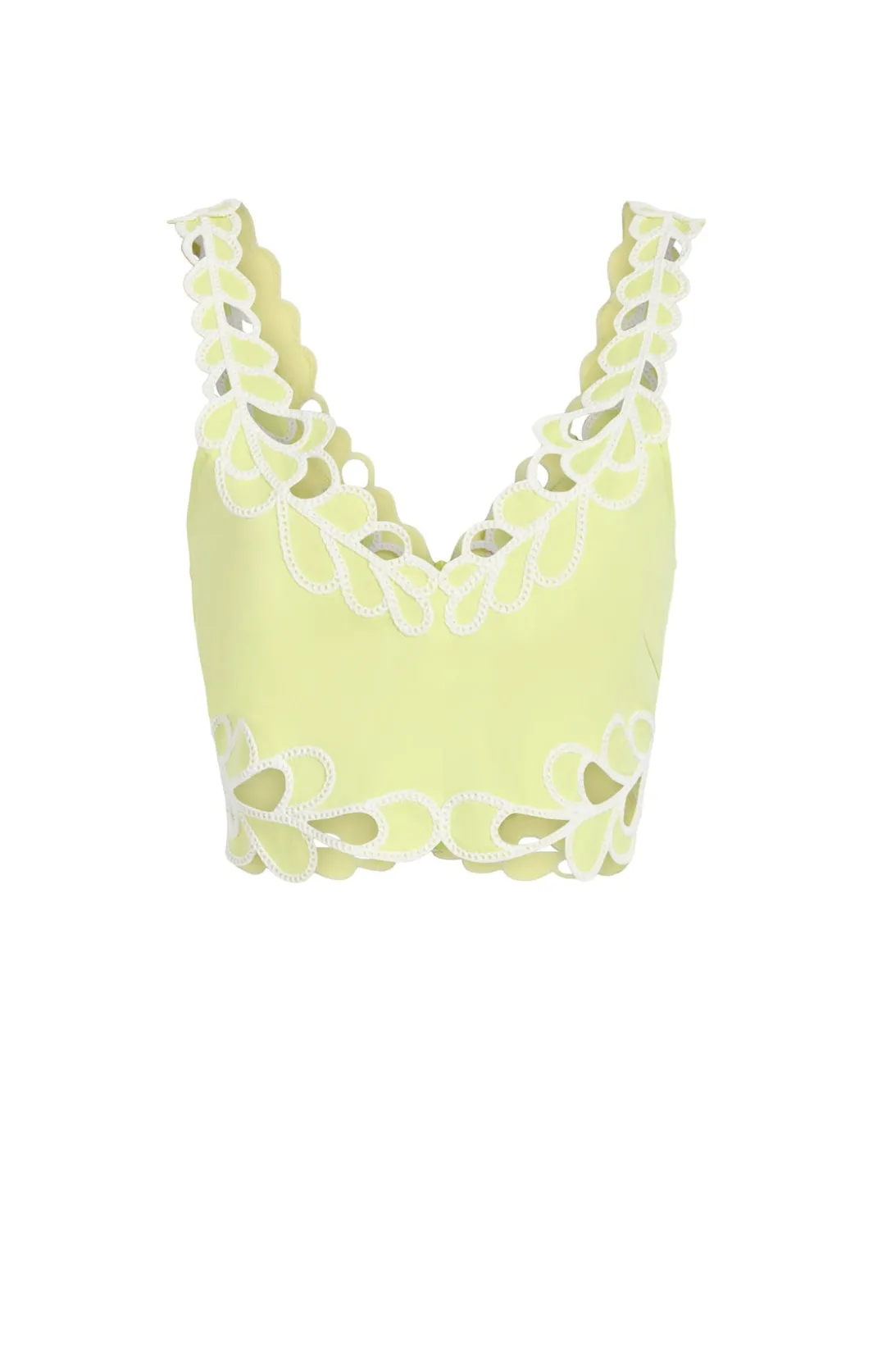 Tank Tops & Camisoles<Cinq à Sept Bonnie Top LimeKiss/white