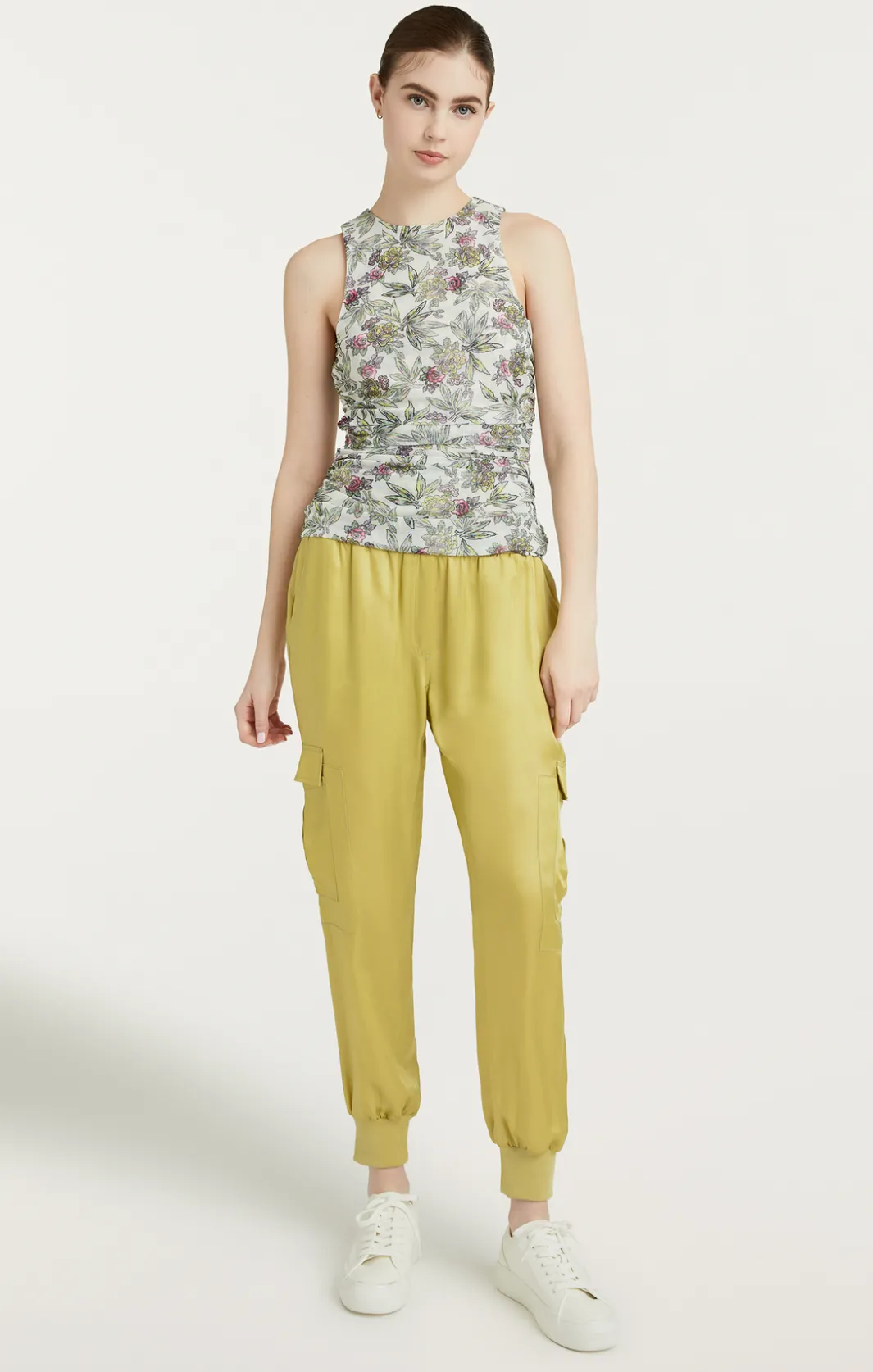 Tank Tops & Camisoles<Cinq à Sept Botanical Floral Dasha Top IvoryMulti