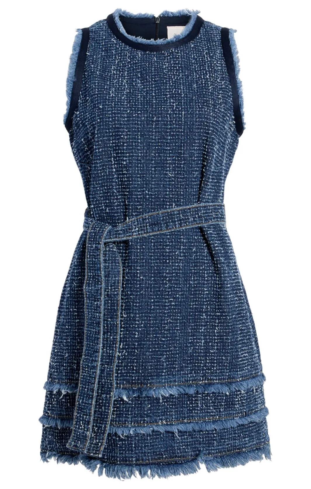 Mini<Cinq à Sept Boucle Denim Mindie Dress Indigo