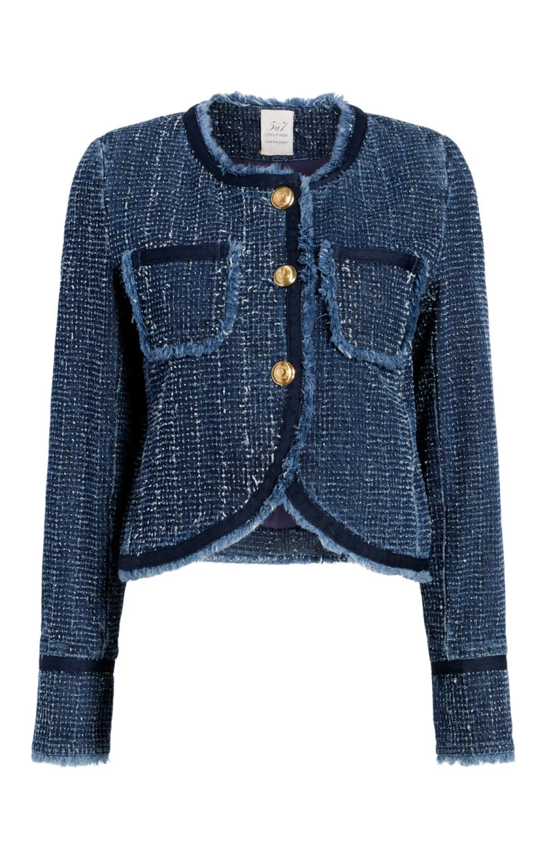 Jackets | Denim<Cinq à Sept Boucle Denim Zanda Jacket Indigo