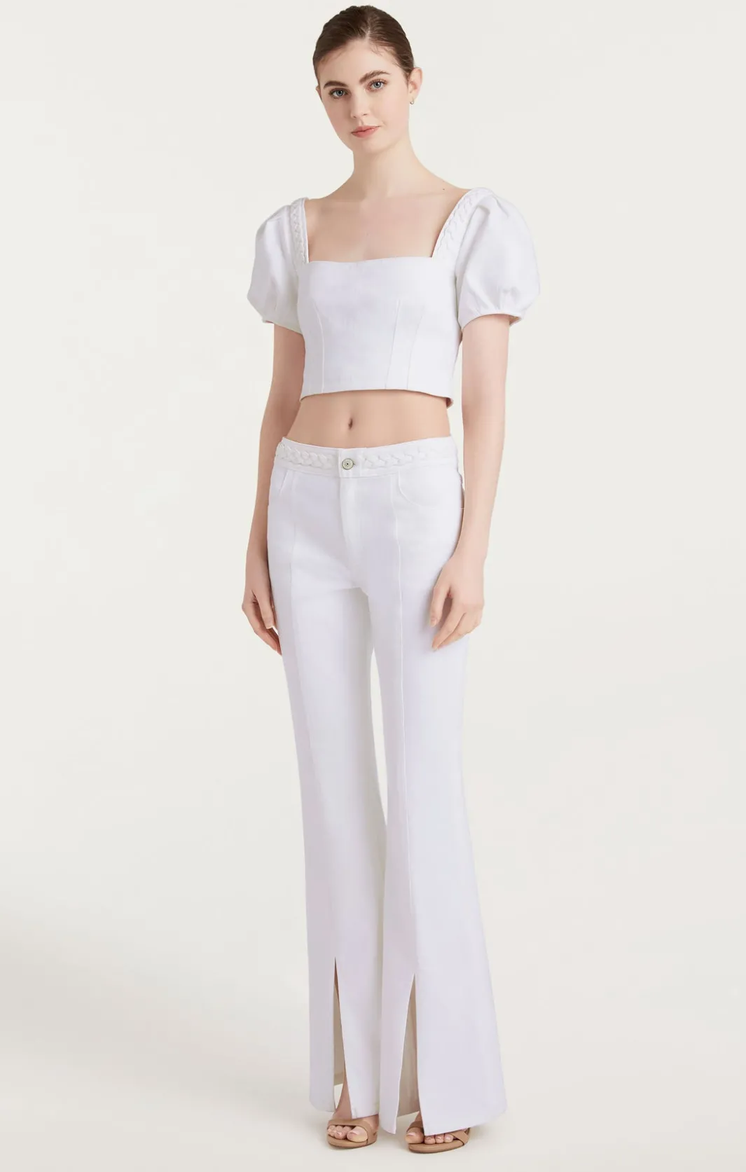 Pants | Denim<Cinq à Sept Braided Ferna Pant White