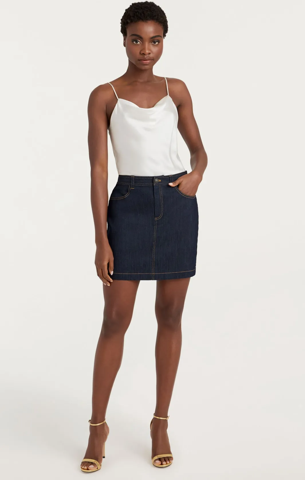 Skirts<Cinq à Sept Braided Lynette Skirt Indigo