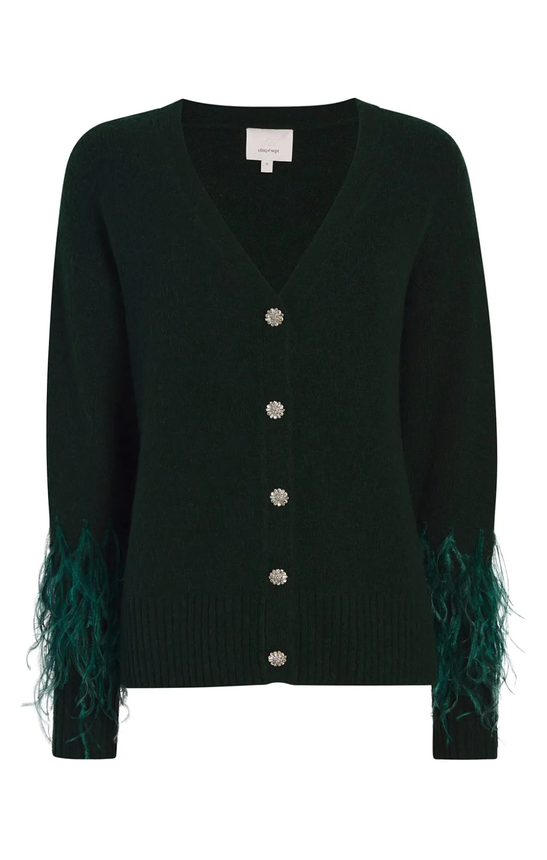 Sweaters & Knits | Sweaters & Knits<Cinq à Sept Briana Cardigan DarkEmerald