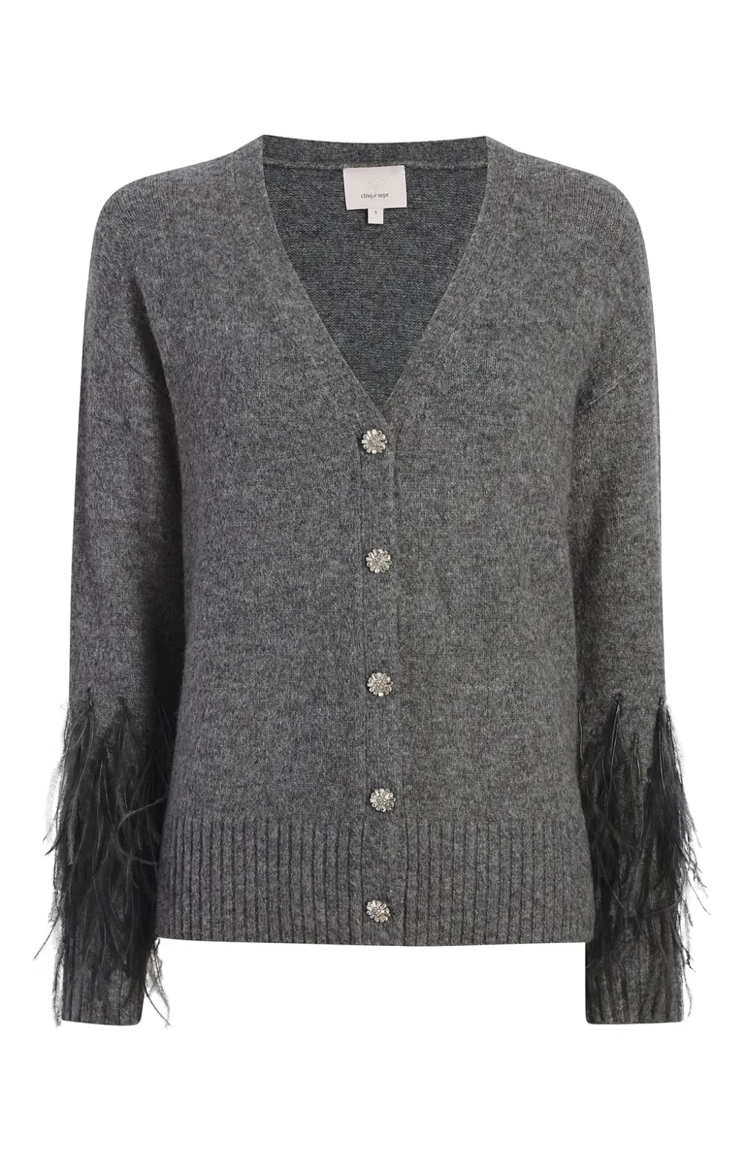 Sweaters & Knits | Sweaters & Knits<Cinq à Sept Briana Cardigan MediumHeatherGrey