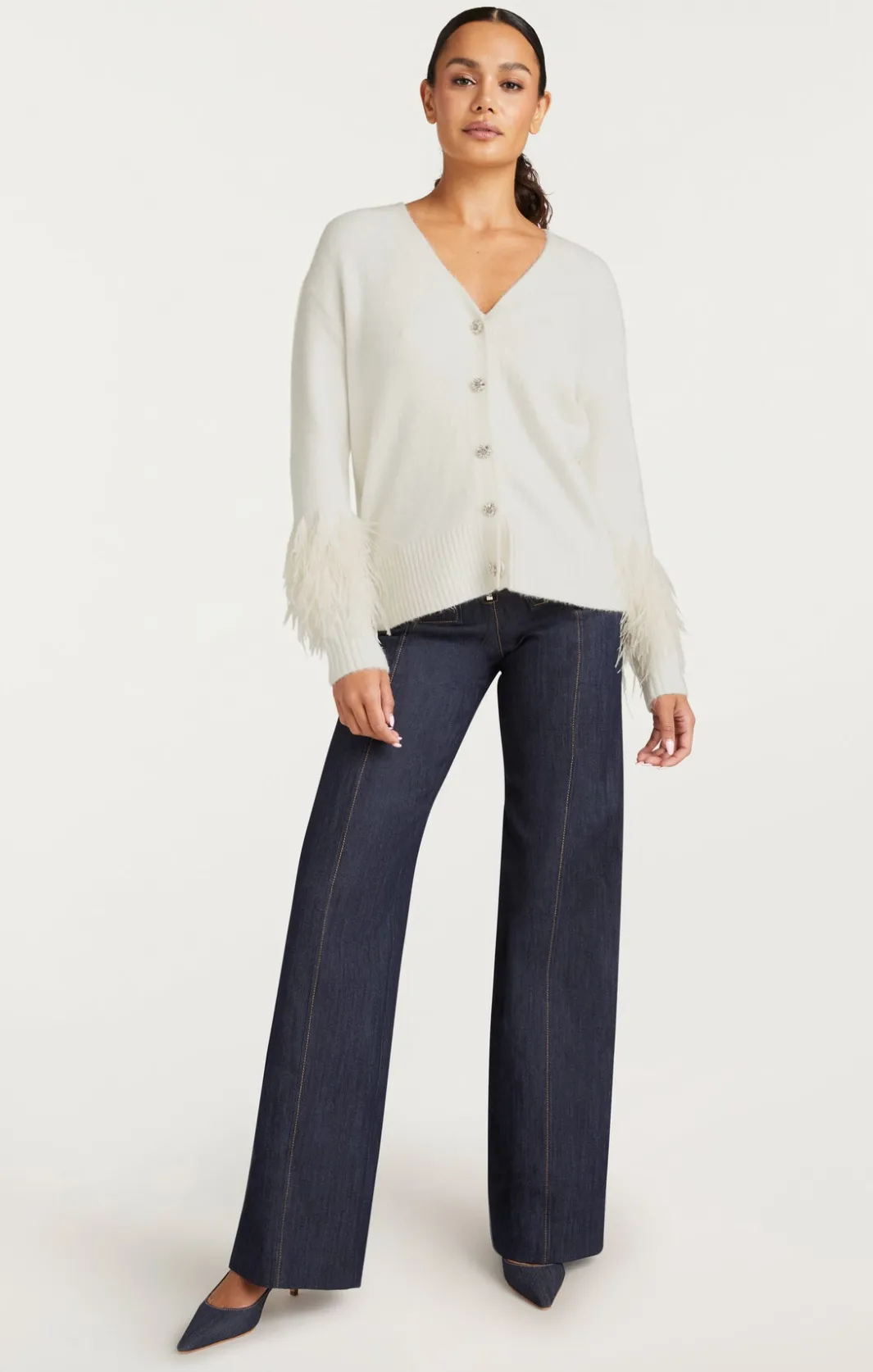 Sweaters & Knits | Sweaters & Knits<Cinq à Sept Briana Cardigan Ivory