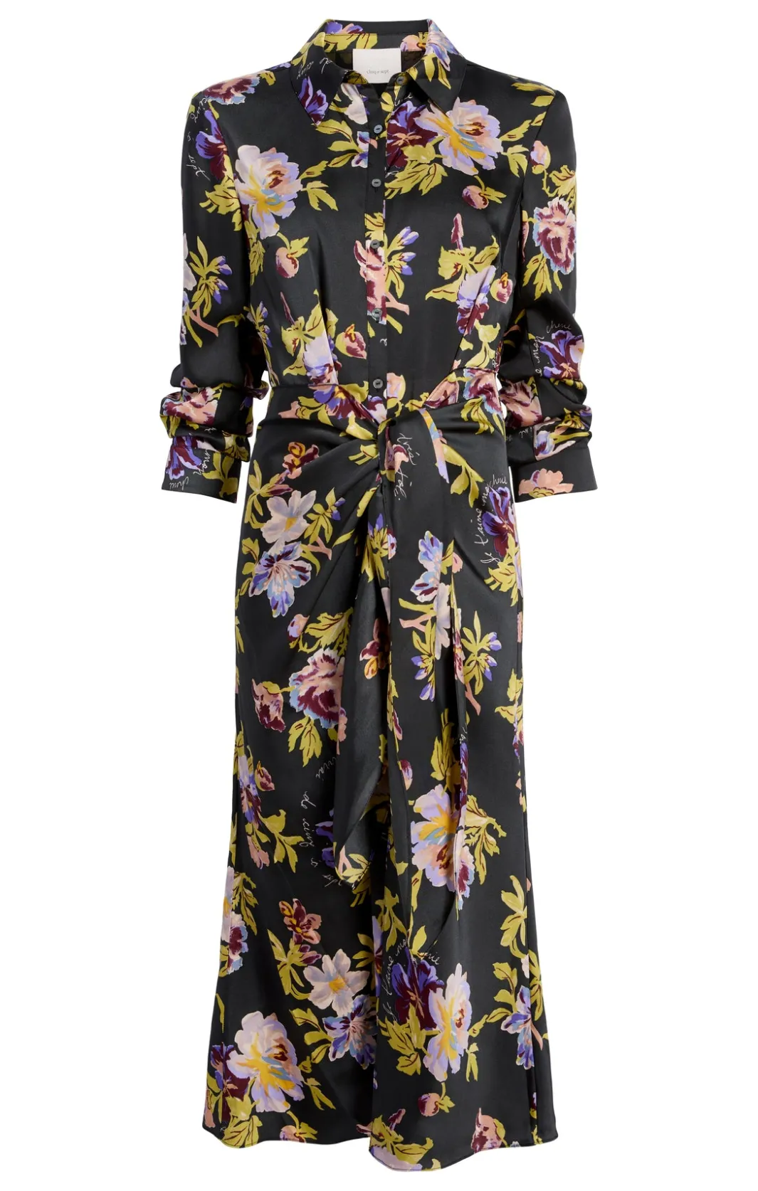 Midi<Cinq à Sept Brigitte Floral Jacey Dress BlackMulti