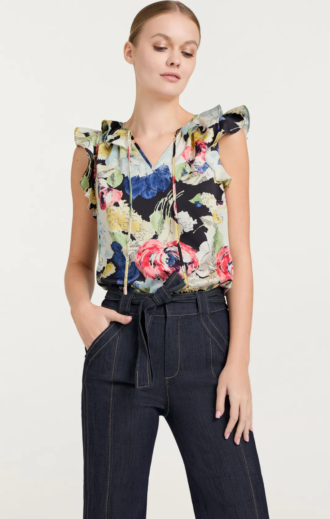 Tank Tops & Camisoles<Cinq à Sept Calliope Top BlackMulti