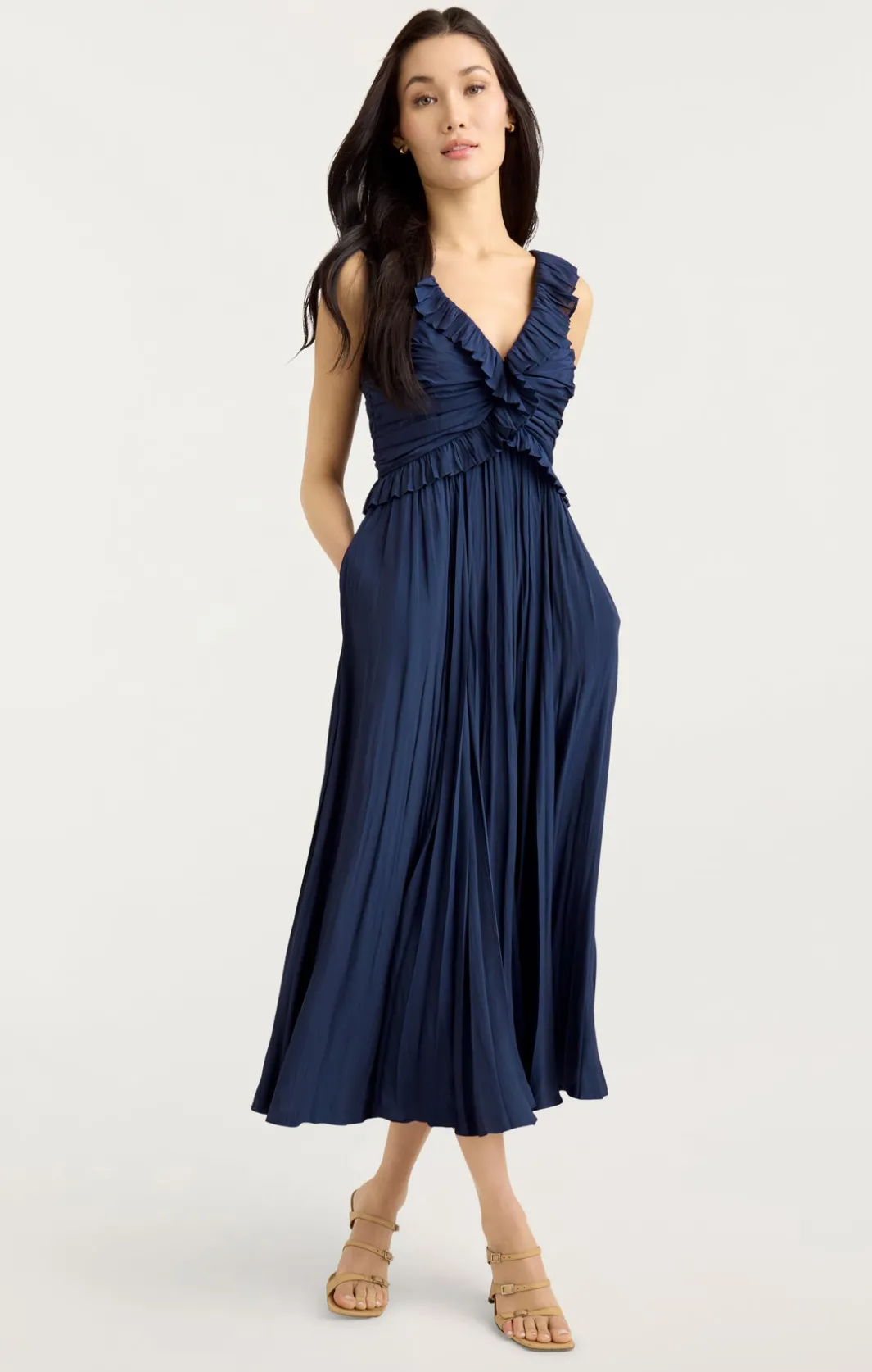 Midi<Cinq à Sept Calloway Dress Navy