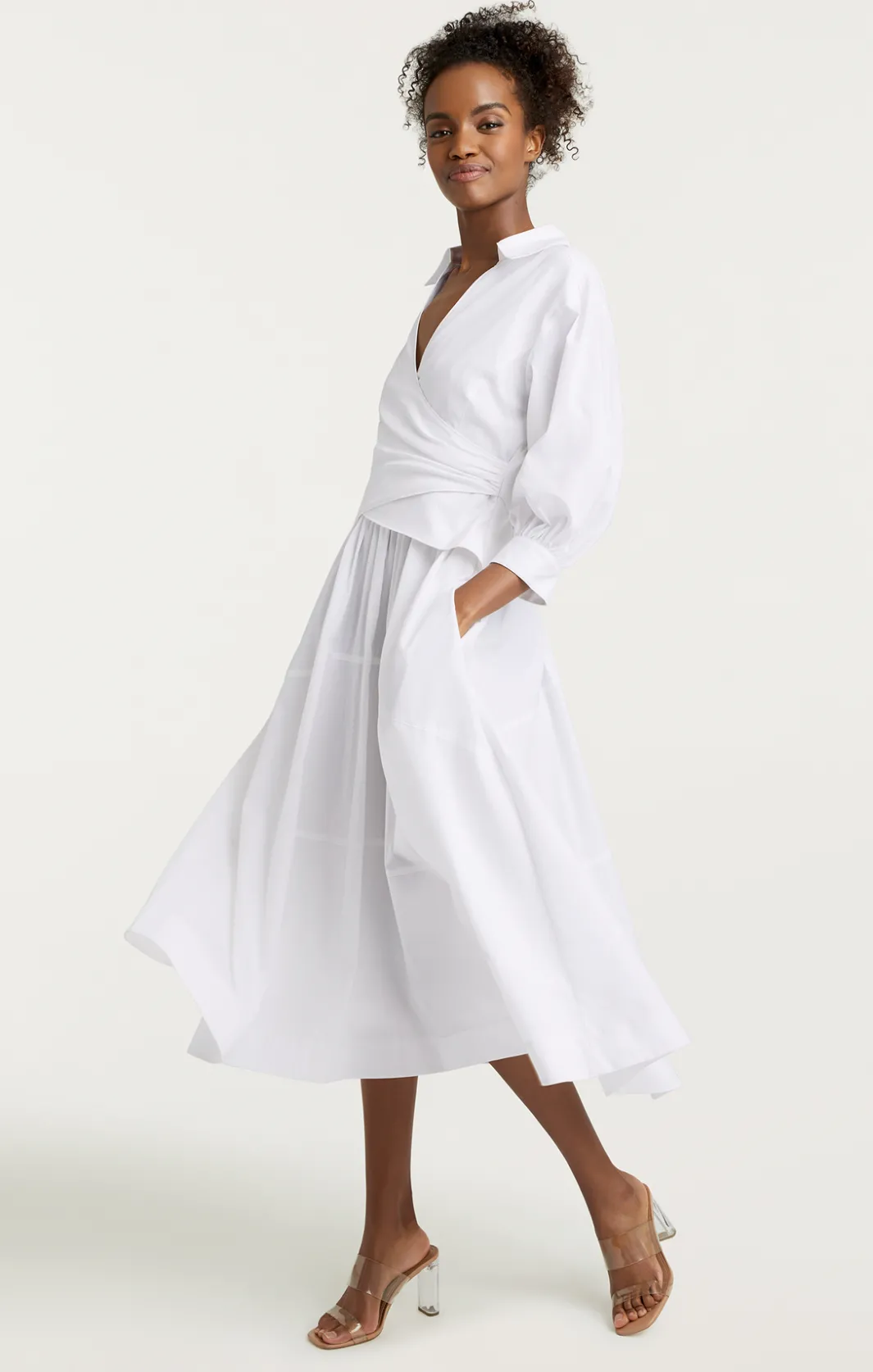 Midi<Cinq à Sept Camron Dress White