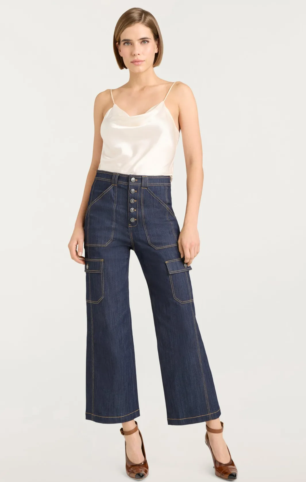 Shorts | Denim<Cinq à Sept Cargo Benji Pant Indigo