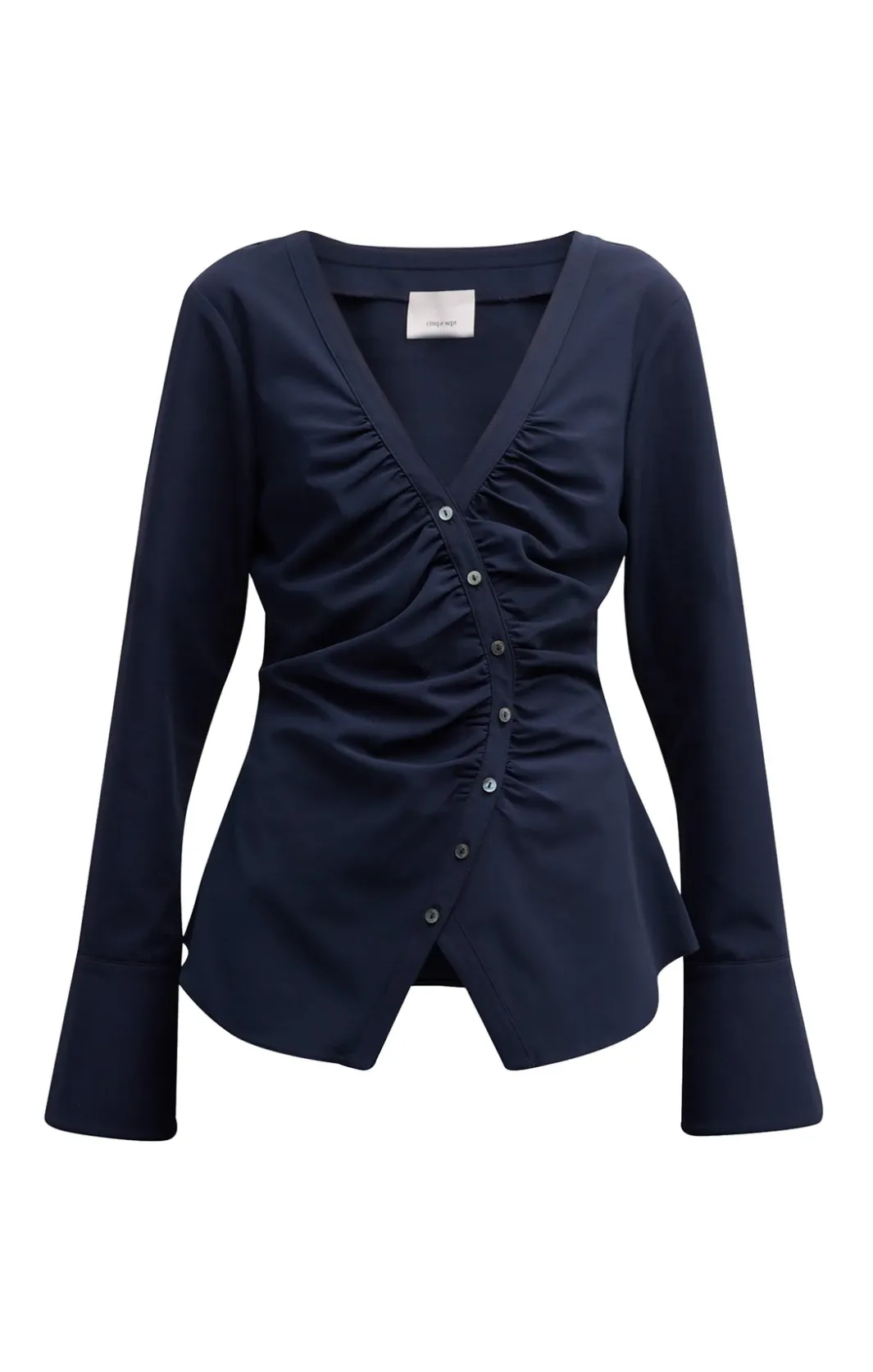 Long Sleeve Tops<Cinq à Sept Carmen Top Navy