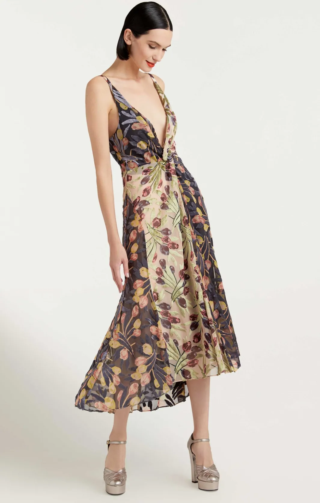 Midi<Cinq à Sept Carolee Dress Pearl-blackMulti