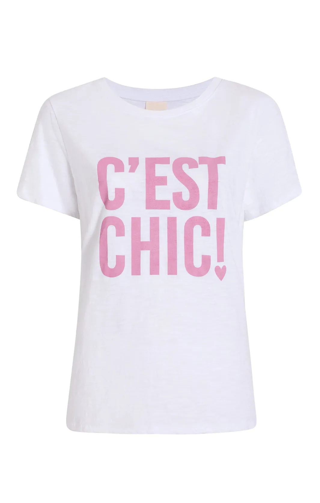 Tees & Pullovers<Cinq à Sept Cest Chic Tee White/Primrose