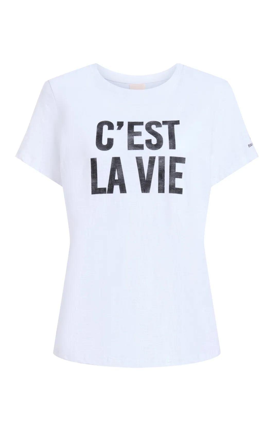 Tees & Pullovers<Cinq à Sept C'est La Vie Tee White/Black