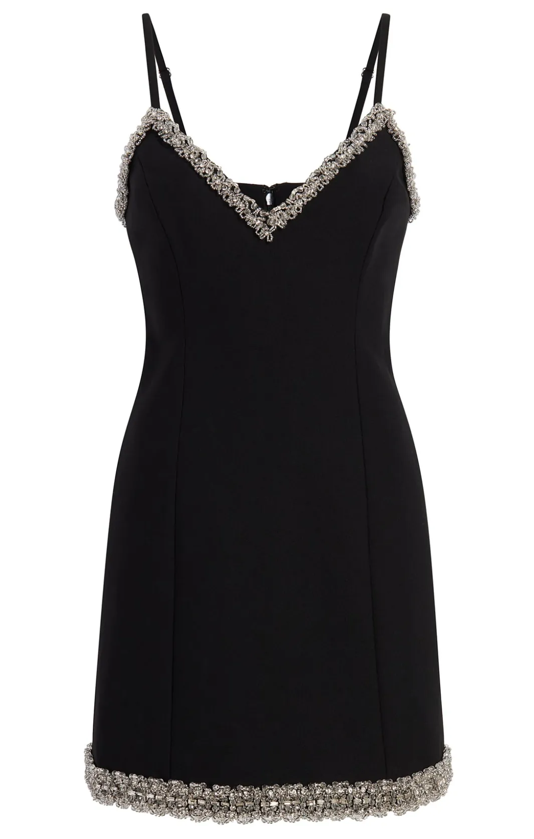 Mini<Cinq à Sept Chunky Bead Embellished Brea Dress Black
