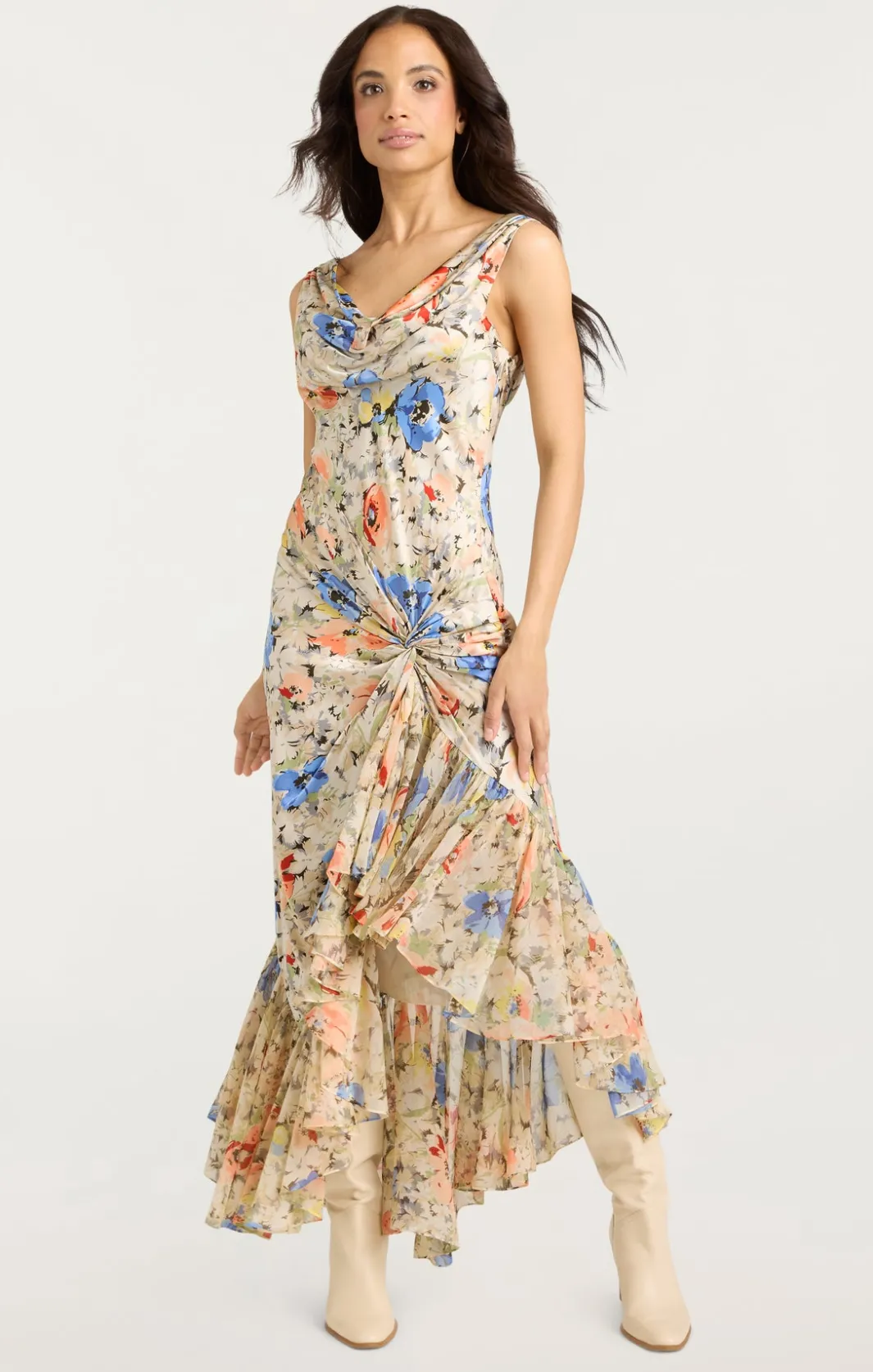 Midi | Cocktail & Evening<Cinq à Sept Ciara Dress IvoryMulti