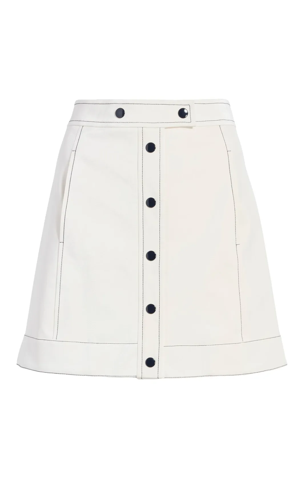 Skirts<Cinq à Sept Ciara Skirt White/Navy