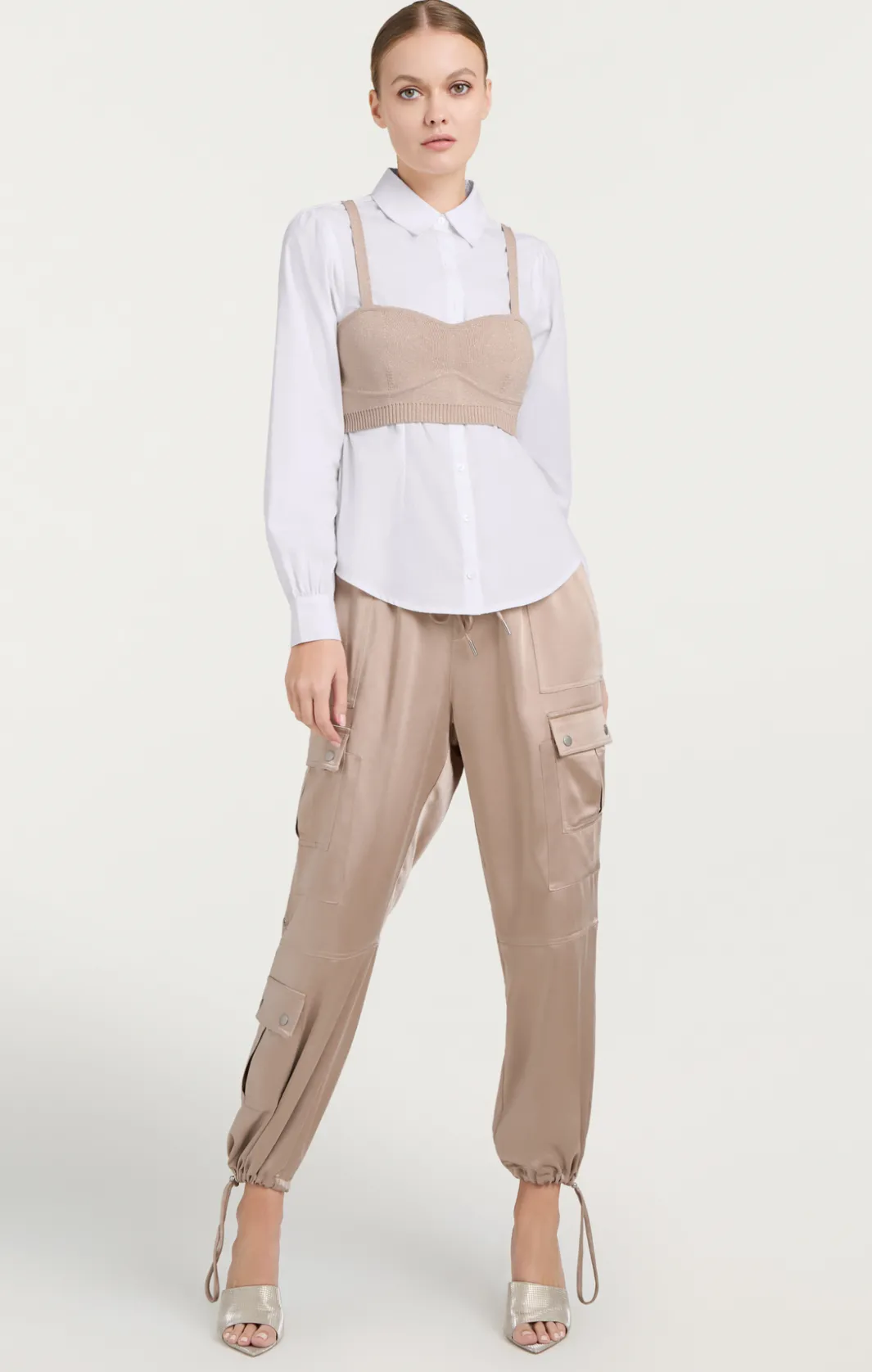 Long Sleeve Tops<Cinq à Sept Connie Top Oyster/White