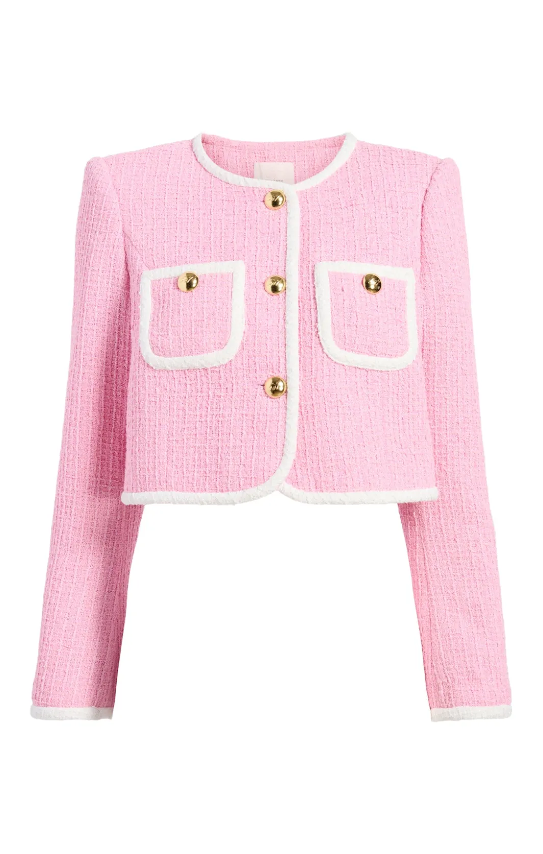 Jackets<Cinq à Sept Contrast Auden Jacket Flamingo/White