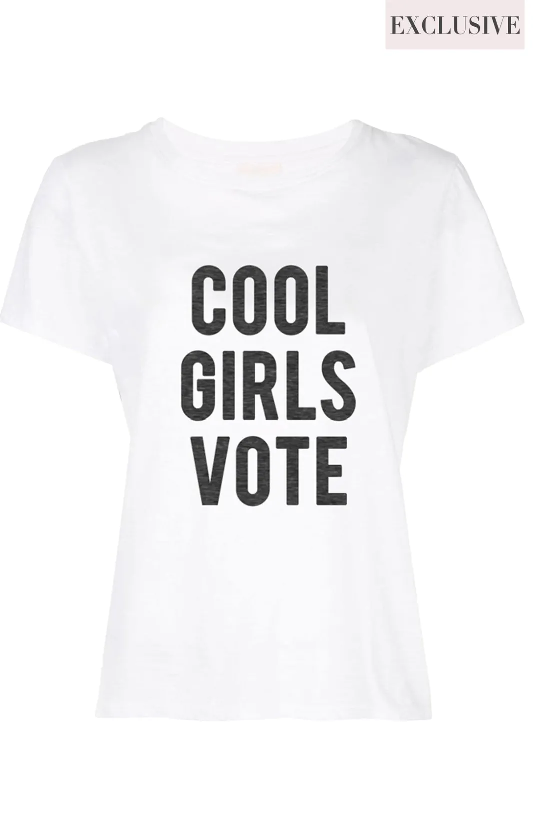 Tees & Pullovers<Cinq à Sept Cool Girls Vote Tee White/Black