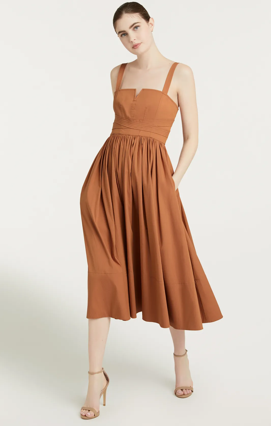 Midi<Cinq à Sept Cornelia Dress Cinnamon