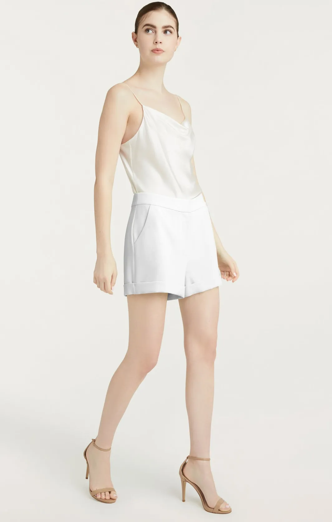 Shorts<Cinq à Sept Crepe Elaine Short Ivory
