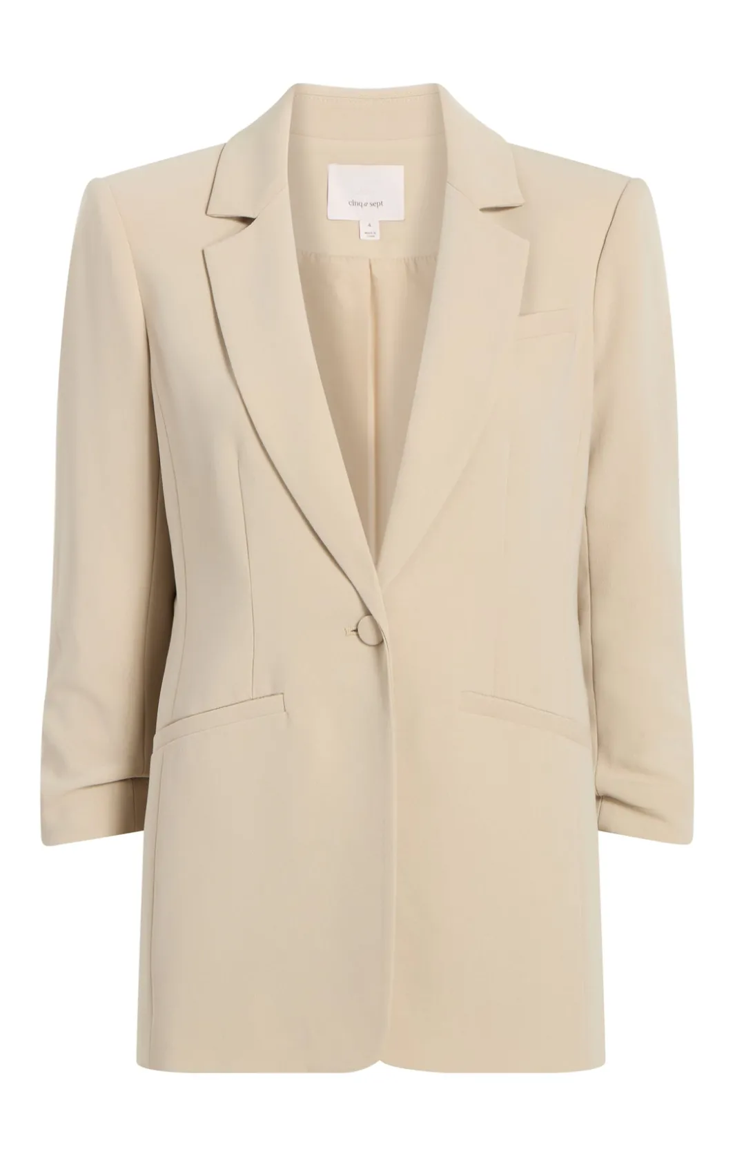 Blazers<Cinq à Sept Crepe Khloe Blazer Khaki
