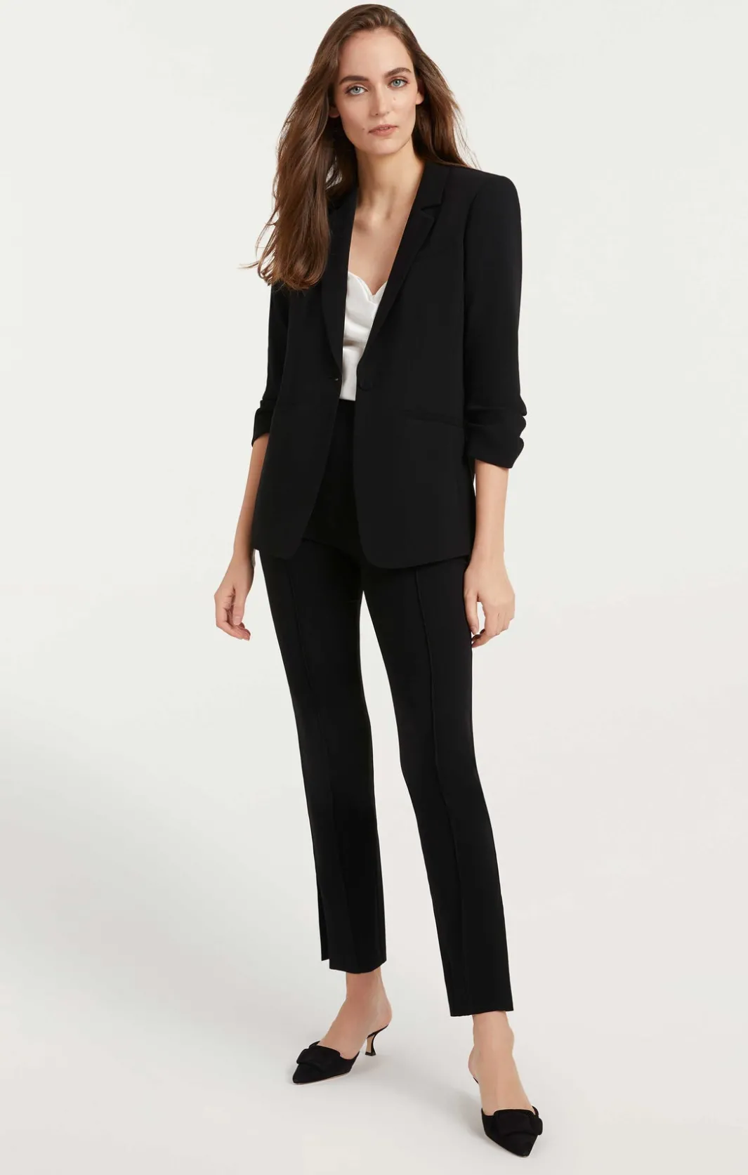 Blazers<Cinq à Sept Crepe Khloe Blazer Black