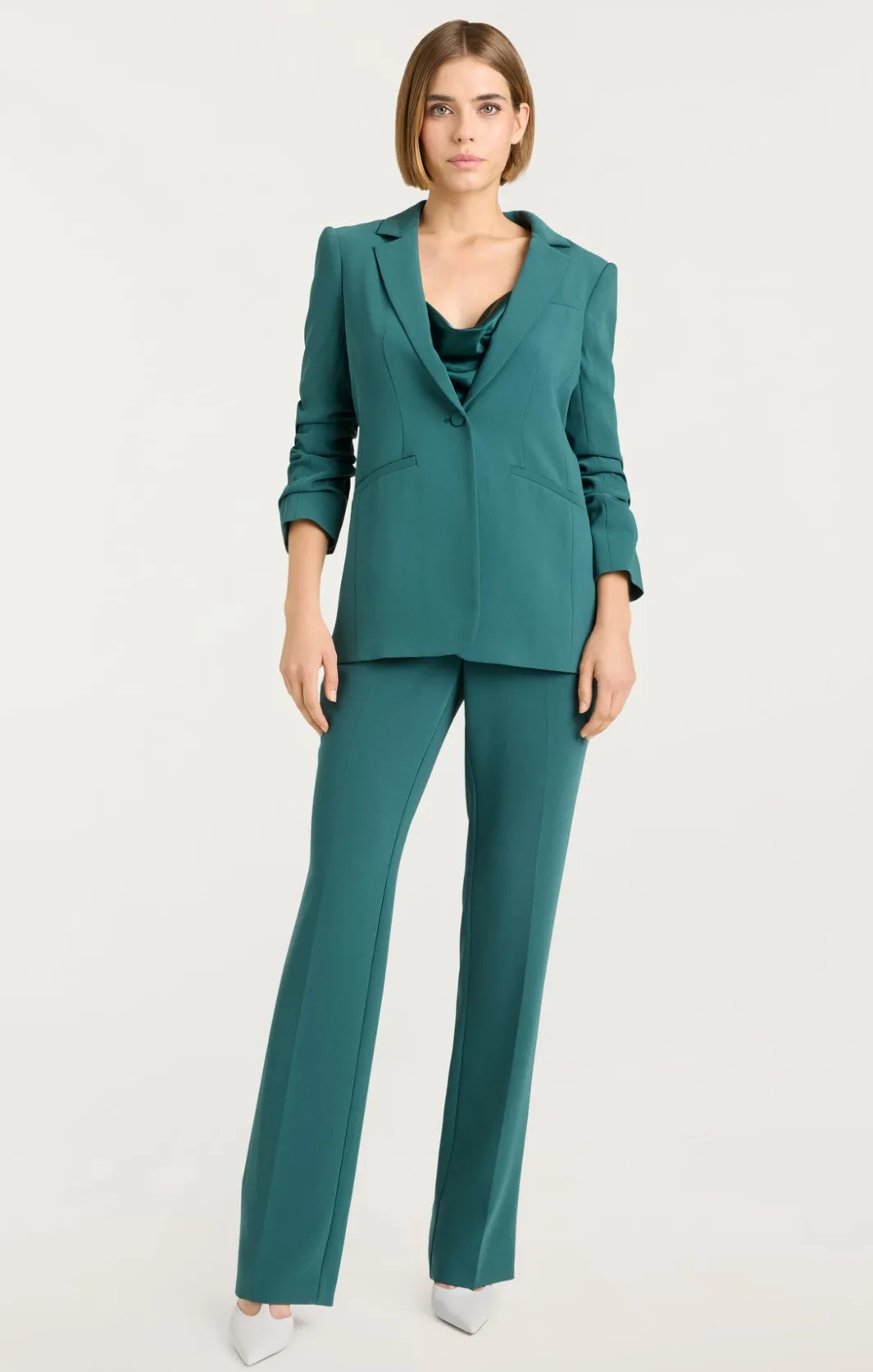 Blazers<Cinq à Sept Crepe Khloe Blazer GreenOnyx