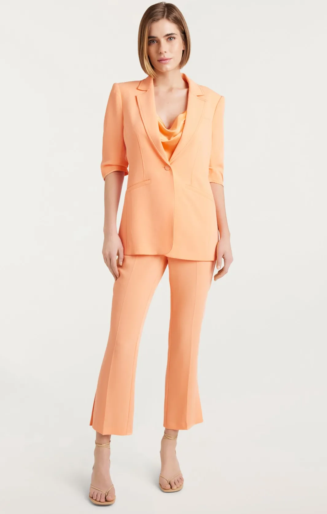 Blazers<Cinq à Sept Crepe Khloe Blazer Marmalade