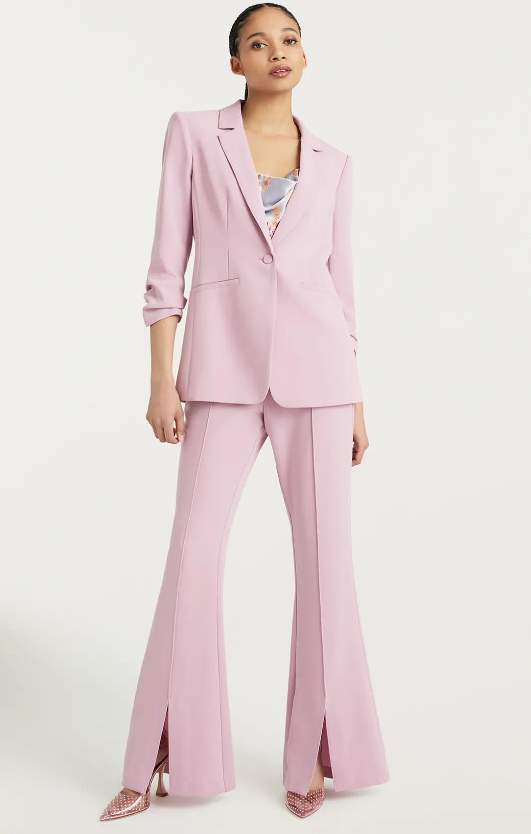 Jackets<Cinq à Sept Crepe Khloe Blazer WarmMauve
