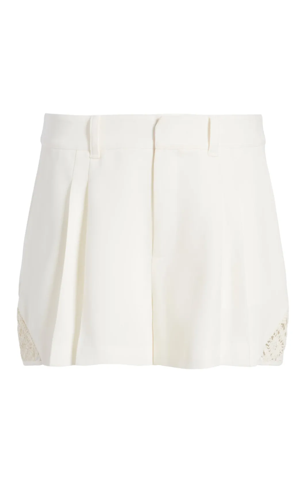 Shorts<Cinq à Sept Crochet Lace Corinna Short Ivory