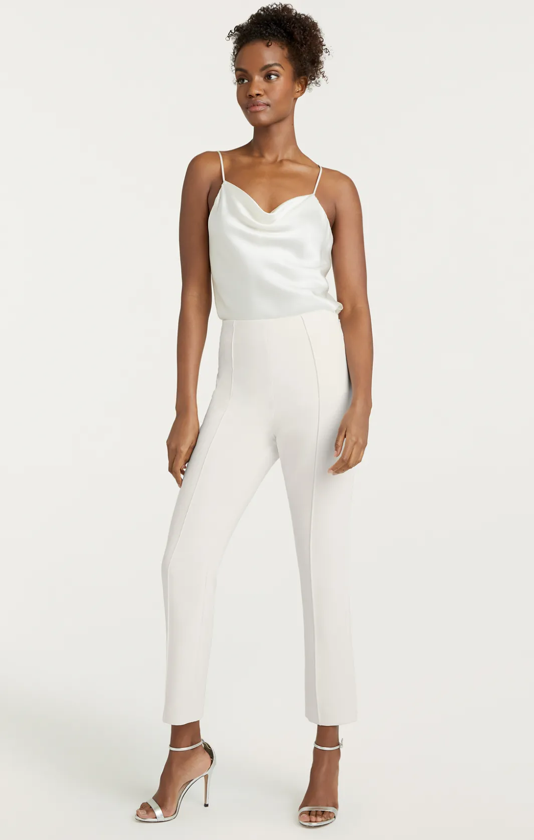Pants<Cinq à Sept Cropped Brianne Pant Ivory