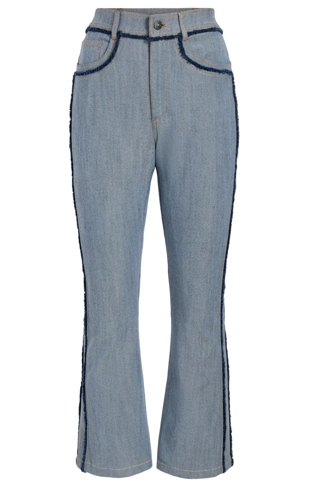 Pants | Denim<Cinq à Sept Cropped Sallie Pant LightIndigo