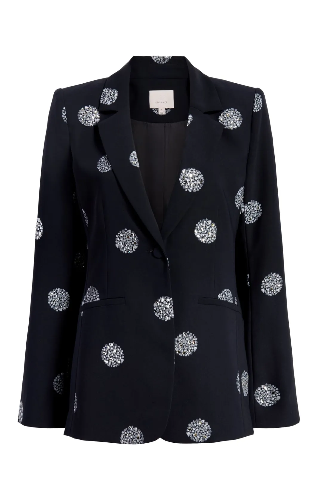 Blazers<Cinq à Sept Crystal Dot Karlie Blazer Black/Silver