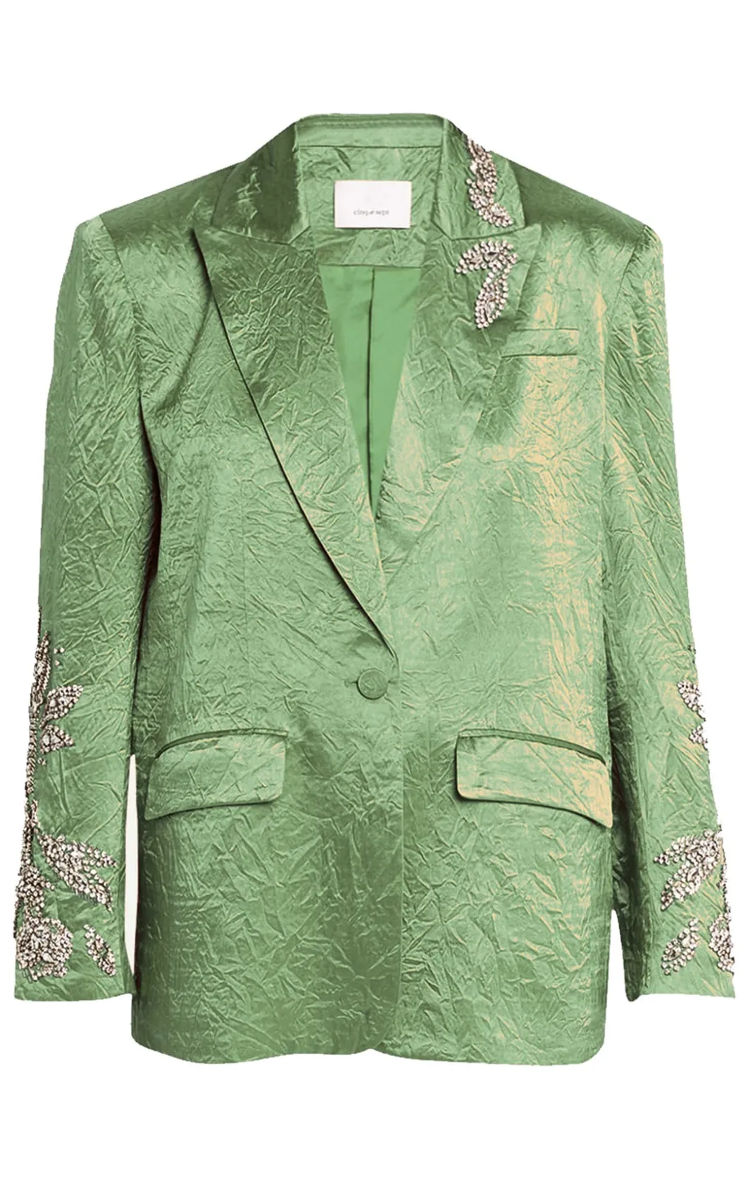 Jackets<Cinq à Sept Crystal Floral Embellished Cheyenne Blazer Bonsai